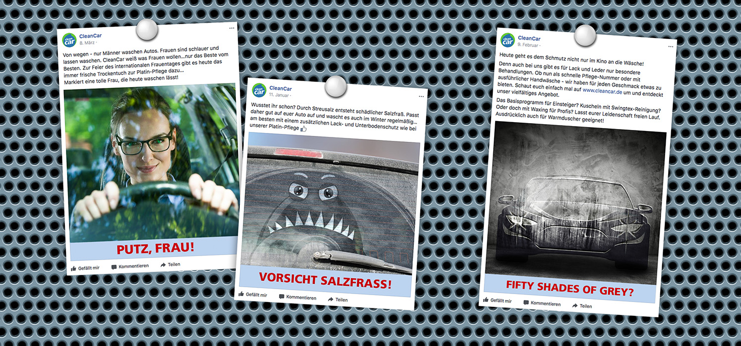 Werbung CleanCar Die Werbtätigen Facebook